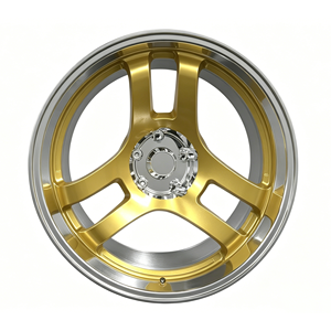 ล้อฟอร์จสีทองขัดเงา 4 ก้าน สำหรับ M5 แบบกำหนดเอง - Product Image 3