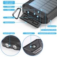 Produits phares 2026 Nouvelle Arrivée Grande Capacité 10000mAh Boussole Intégrée Chargeur Solaire Extérieur Alimentation Mobile Portable Solaire