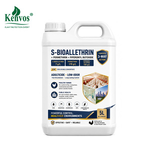 S-Bioalletrina 7g/L + Permetrina 170g/L + Piperonil Butóxido 155g/L EW Adulticida <span class=keywords><strong>para</strong></span> Granjas Avícolas e Insecticida <span class=keywords><strong>para</strong></span> la Salud Pública, Bajo Olor - Product Image 1