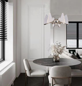 Lustre de chambre à coucher LED <span class=keywords><strong>en</strong></span> titane argent, papillon d'art <span class=keywords><strong>en</strong></span> <span class=keywords><strong>plexiglas</strong></span> de forme irrégulière - Product Image 2