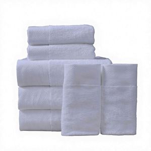 Serviettes en coton en gros, ensembles de serviettes de bain de luxe 5 étoiles pour hôtel, serviettes de toilette pour hôtel, spa, salon - Product Image 1