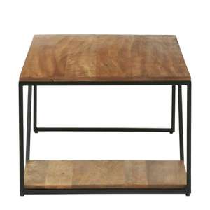 Table basse en bois massif de style industriel moderne, fabriquée à la main, durable, écologique, portable, décorative, meubles de salon, vente en gros - Product Image 2