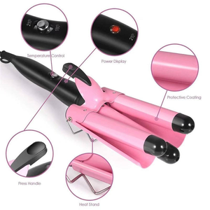 <span class=keywords><strong>Rizador</strong></span> <span class=keywords><strong>de</strong></span> <span class=keywords><strong>pelo</strong></span> eléctrico automático <span class=keywords><strong>de</strong></span> 22 mm con tres tubos <span class=keywords><strong>para</strong></span> <span class=keywords><strong>ondas</strong></span> <span class=keywords><strong>grandes</strong></span> y efecto <span class=keywords><strong>de</strong></span> onda <span class=keywords><strong>de</strong></span> agua, <span class=keywords><strong>para</strong></span> salón <span class=keywords><strong>de</strong></span> belleza - Product Image 5