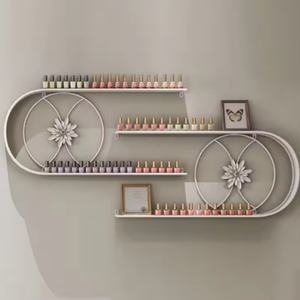 Estante de Pared en Forma de D para Exhibición de Esmaltes de Uñas y Pegamento, Almacenamiento de Suministros de Salón - Product Image 5