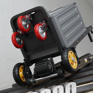 कार्ट पुशकार्ट इलेक्ट्रिक ट्रॉली डोली भारी ड्यूटी सीढ़ी पर्वतारोही हाथ ट्रक को धक्का देना औद्योगिक चढ़ाई फोल्डेबल - Product Image 5