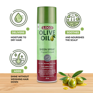 Spray Brillance Nourrissant à l'Huile d'Olive 450ml Marque Blanche Formule Originale pour Cheveux Secs – Brume Coiffante Non Grasse pour Cheveux Brillants - Product Image 3
