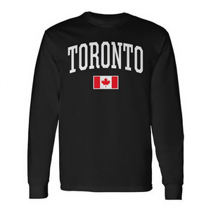 Camiseta de Manga Larga de Toronto, Canadá, con la Bandera Canadiense, Colección Eh Team, para Uso Promocional - Product Image 2