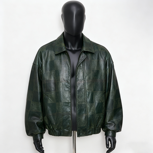 <span class=keywords><strong>Giacca</strong></span> da <span class=keywords><strong>Uomo</strong></span> di Alta Qualità OEM con Logo Personalizzato, Invernale Rossa in PU e Vera Pelle di Agnello, Stile Biker Vintage Reversibile con <span class=keywords><strong>Paillettes</strong></span> Spesse - Product Image 6