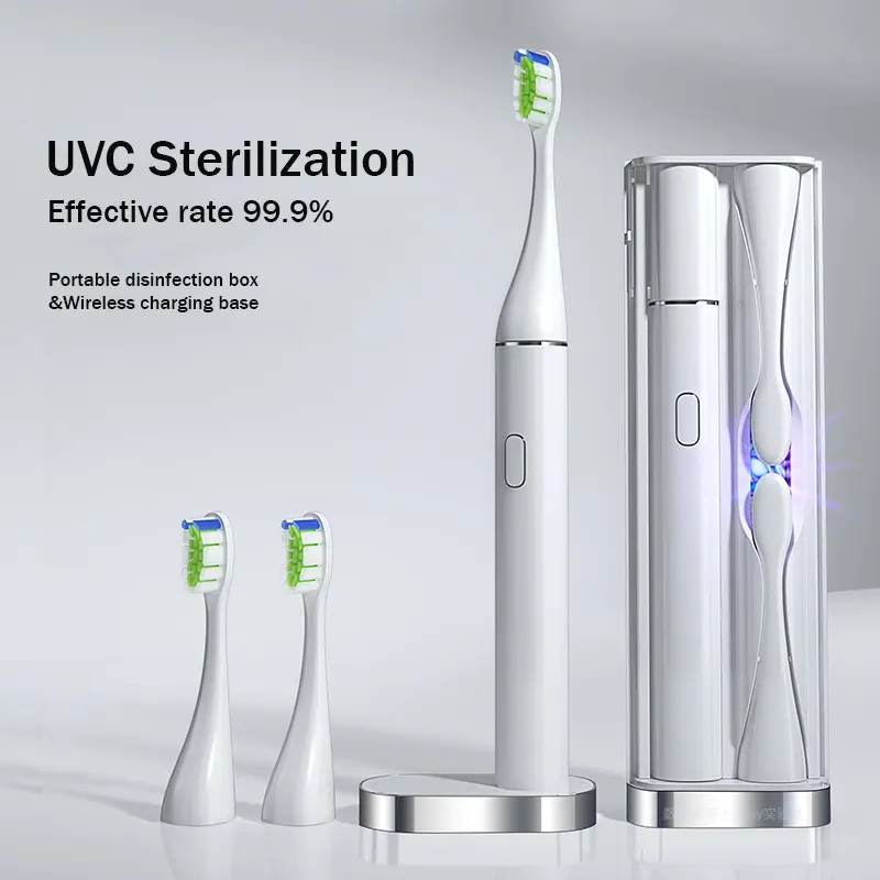 Automatic Electric Toothbrush Wholesale Sonic Tooth Brush Automatic Wireless Charging Oscillating Rechargeable Ultrasonic Travel UV Case Electric Toothbrush