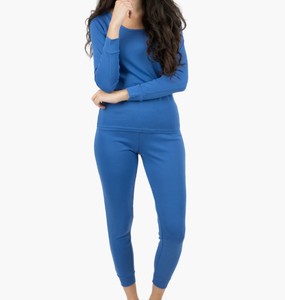 Conjunto de Pijama de <span class=keywords><strong>Dos</strong></span> Piezas de Manga Larga de Alta Calidad <span class=keywords><strong>para</strong></span> Mujer, Pijama de Algodón <span class=keywords><strong>para</strong></span> Mujer, Conjunto de Pijama Familiar Combinable de Algodón Sólido <span class=keywords><strong>para</strong></span> Mujer - Product Image 4