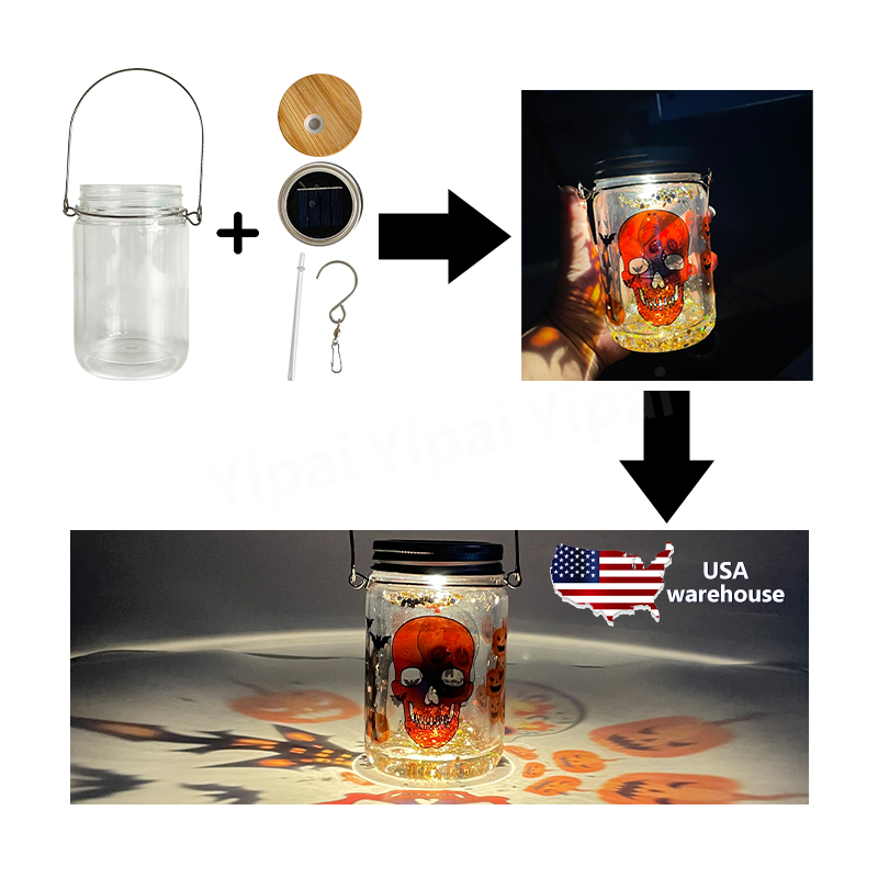 Yipai новейший стиль Хэллоуин Рождественские украшения подарки Солнечная садовая лампа сказочные огни для рождественских подарков и украшения