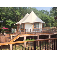 Tente d'hôtel en structure membranaire, sans poteaux, avec un grand espace intérieur, magnifique et confortable, en plein air, à prix réduit