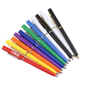Stylo bille léger avec logo personnalisé, plusieurs couleurs, pour cadeau d'affaires, usage au bureau, 1,0 mm noir - Product Image 1