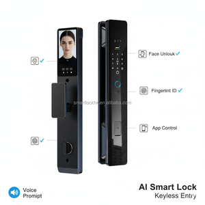 Sinon Ic Card Anti-Theft Alarm Access Log <b>Usb</b> Emergency Power Sliding Door Smart Lock Biometric Smart Door Lock Door Lock Smart - Product Image 1