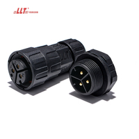 LLT M25 Ip68 Power Outdoor 3pin Waterproof Panel Led Light Connector 2 4 5 6 7 8 Pin
