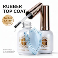 Badaga – Gel de finition professionnel en caoutchouc, haute brillance, transparent, longue tenue et brillant, pour ongles