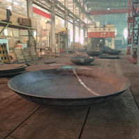 Tête sphérique en acier au carbone Q235 haute pression, formée à chaud, soudée, résistante à la corrosion pour équipement chimique