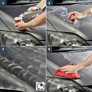 Cire et polissage pour voiture, couleur gris argenté, 500 ml, booster de brillance métallique pour finitions de peinture argentées et grises - Product Image 4