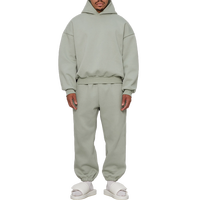 Survêtement personnalisé de haute qualité en coton surdimensionné essentiel survêtement épais vierge survêtement unisexe 500gsm