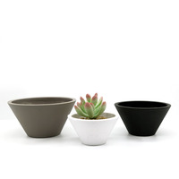 Yicai Décoration d'intérieur et d'extérieur, pots de fleurs en plastique pour jardin, pots de fleurs de différentes tailles