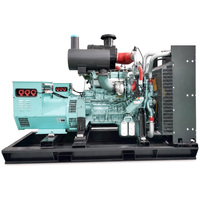 Groupe électrogène à gaz haute performance 400V triphasé 50Hz à châssis ouvert avec capot anti-pluie, démarrage électrique, AVR, pour l'industrie pétrolière et gazière