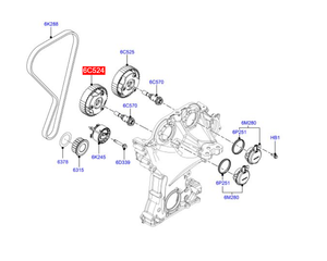 ตัวปรับตั้งเพลาลูกเบี้ยว AUFERAY ทนทานต่อการกัดกร่อน รุ่น OE CM5G 6C524 DB Cam Phaser VVT Actuator สำหรับรถยนต์ฟอร์ด อีโคสปอร์ต เรนเจอร์ เอเวอเรสต์ ทรานซิท - Product Image 3