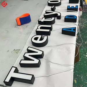 Personalizado a prueba de agua LED iluminado al aire libre tienda de luz 3D letras de canal <span class=keywords><strong>canta</strong></span> escaparate al aire libre Frontlit LED signos para negocios - Product Image 2