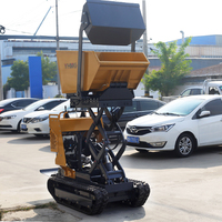 MEILLEUR PRODUIT Mini chargeur sur chenilles Dumper Truck 500kg/1000kg Capacité Mini Track Dumper