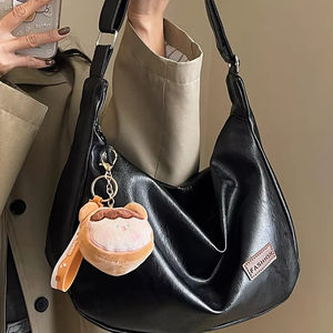 Bolso Bandolera Vintage de Otoño Invierno, Bolso Tote Tipo Cubo de Gran Capacidad, Estilo Retro Premium, para Mujer - Product Image 1