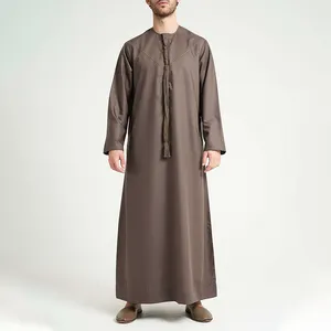 Abrab muslim Men jubba Arabic thobe jubba for men Modern Dubai Egyptian Men Abaya islamic clothing