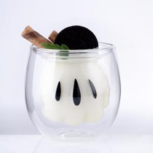 Vaso de Vidrio de Doble Pared Resistente al Calor de 200 ml con Diseño de <span class=keywords><strong>Mickey</strong></span> <span class=keywords><strong>Mouse</strong></span>, Regalo para Niños, Vaso Doble para Postre, Yogur, Gelatina, Jugo, Café - Product Image 3