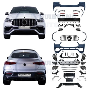 Kit de carrosserie de pare-chocs en plastique PP de haute qualité pour <span class=keywords><strong>Mercedes</strong></span> Benz <span class=keywords><strong>GLE</strong></span> coupé C167 2020 + lifting au modèle GLE63 coupé <span class=keywords><strong>AMG</strong></span> - Product Image 1
