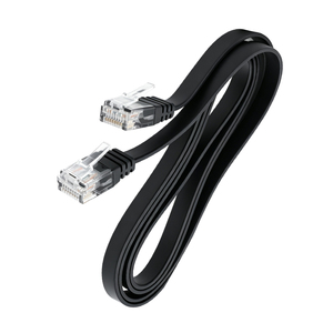 สายอีเธอร์เน็ต Cat6 แบบแบน 10Gbps 2.2 มม. สายแบนบางพิเศษ ป้องกันสัญญาณรบกวนสองชั้น สาย LAN RJ45 สำหรับเครือข่ายบ้าน/สำนักงาน ODM/OEM - Product Image 4