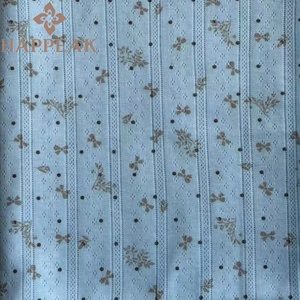 Vải dệt kim Poly Cotton cao cấp HAPPEAK in họa tiết hoa, chất liệu mềm mại, co giãn tốt, thích hợp cho bộ đồ ngủ và đồ mặc nhà. - Product Image 5