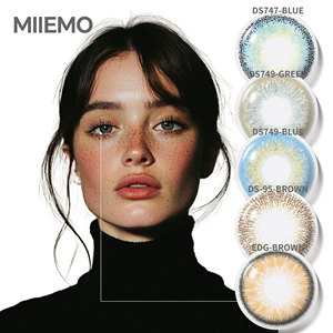Lentilles de <span class=keywords><strong>contact</strong></span> de couleur naturelle bleu <span class=keywords><strong>New</strong></span> York, <span class=keywords><strong>style</strong></span> tendance, 14,2 mm, haute qualité, vente en gros, cosmétique, 40 % d'eau - Product Image 1