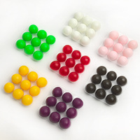 Perles flottantes en acier inoxydable de 18 mm, pack de boîtes de pêche, leurres souples bioniques flottants pour carpe, aux couleurs Myrtille, Mangue, Violet