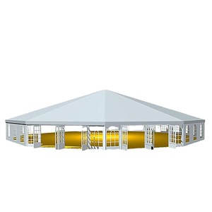 Carpa para Fiestas y Bodas, Pabellón para Exposiciones al Aire Libre, Estructura de Acero, Tela Oxford de Doble Capa, Impermeable, para Uso en las Cuatro Estaciones - Product Image 4