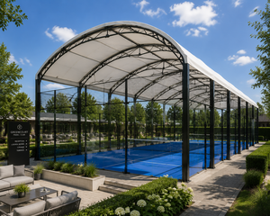Pista de Pádel Impermeable con Iluminación y Techo Panorámico, Pista de Tenis de Pádel Duradera, Fabricante Integral - Product Image 2