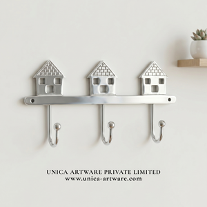 Handmade House Design Metal <b>Wall</b> Hook <b>Rack</b> Decorative <b>Key</b> Holder & Coat Hook <b>for</b> Home Available <b>for</b> Sale - Product Image 1