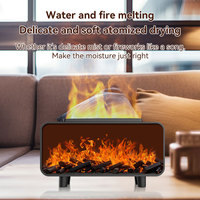 Nouveau Diffuseur d'Arômes à Huiles Essentielles, Design Cheminée Simulé à Flamme Colorée Créative, Lampe Créative pour la Maison, Idée Cadeau
