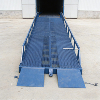 Niveleur de quai mobile hydraulique de 6, 8 et 10 tonnes, rampe de chargement en acier pour chariot élévateur, élévateur de quai industriel pour conteneurs et camions