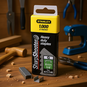 Grapas de Alta Resistencia Stanley SharpShooter de 6 mm, Tipo 1/4, 4/11/140 G - Product Image 3