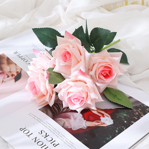 Rosas Artificiales de Tacto Real de Una Sola Cabeza, Decorativas para Bodas, Rosas de Tacto Real para Decoración del Hogar, Gran Venta 2024 - Product Image 4