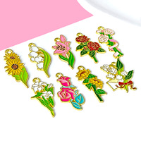 Meilleure vente Lily Rose Camomille Bellflower Alliage Accessoires Ceinture Crochet Alliage Pendentif Alliage Charmes Fleurs pour la Décoration