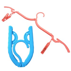 Folding Clothes Hanger Plastic Travel Portable Coat Hanger For Clothes Pants Ties Home Student Use - Product Image 5