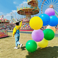 25 pièces/sac, ballons en latex épais de 36 pouces, grands ballons ronds pour l'extérieur, pour les jeux en parc, les fêtes d'enfants, les décorations, les fournitures