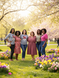 T-Shirt da Donna con Collo Tondo Inspire Inclusion, in Poliestere Lavorato a Maglia, Casual per Tutte le Stagioni, Manica Corta, Design per la Giornata Internazionale della Donna - Product Image 2