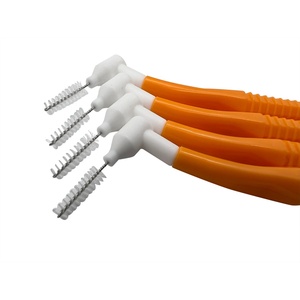 Brosse interdentaire écologique pour adultes avec manche en bambou et fil dentaire en nylon plastique – Outil de nettoyage des dents - Product Image 4
