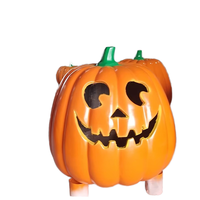 Sculpture de maison citrouille en résine personnalisée pour Halloween, statue en fibre de verre pour jardin, paysage, fête, événement, exposition intérieure et extérieure