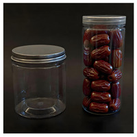 100ml 150ml 200ml 250ml 300ml 4oz 8oz Pot en plastique transparent Conteneur de nourriture pour animaux de compagnie Pot de nourriture avec couvercle en plastique personnalisé Couvercle en métal